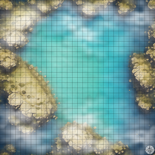 peace cove D&D map with Mist