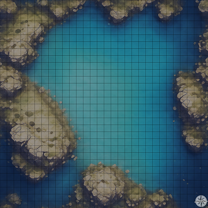 peace cove D&D map with Night